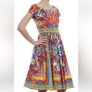 Dolce and Gabbana Spring 2016 Carretto Siciliano Dress